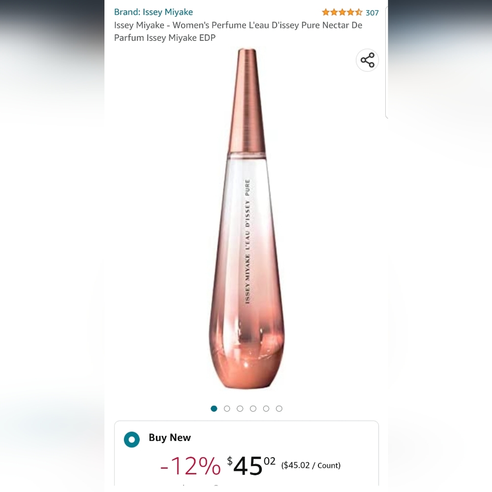 L'EAU ISSEY MIYAKE PURE NECTAR de perfum - used